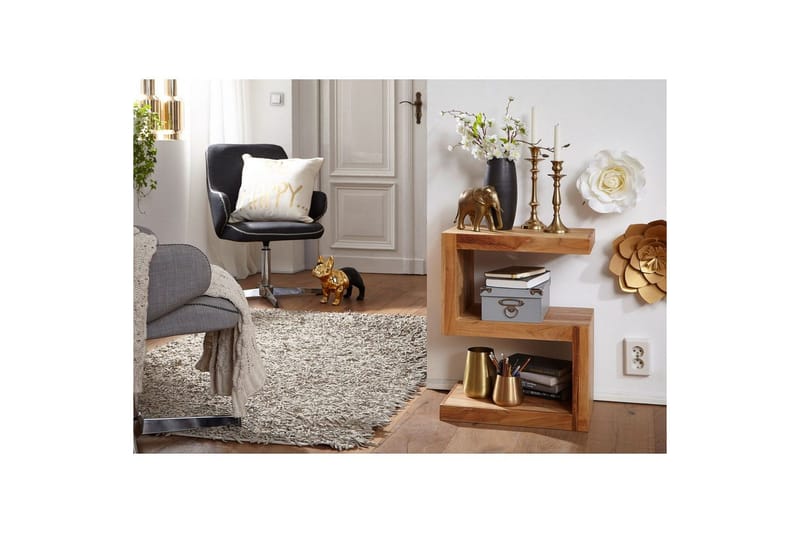 Sido bord Wohnling Massivt trä, S-kub, lantlig stil Akacia - Akacia - Products - Möbler - Bord & matgrupp - Avlastningsbord & sidobord - Brickbord & småbord