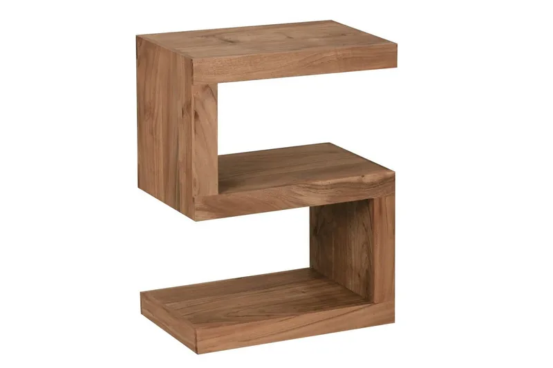 Sido bord Wohnling Massivt trä, S-kub, lantlig stil Akacia - Akacia - Products - Möbler - Bord & matgrupp - Avlastningsbord & sidobord - Brickbord & småbord