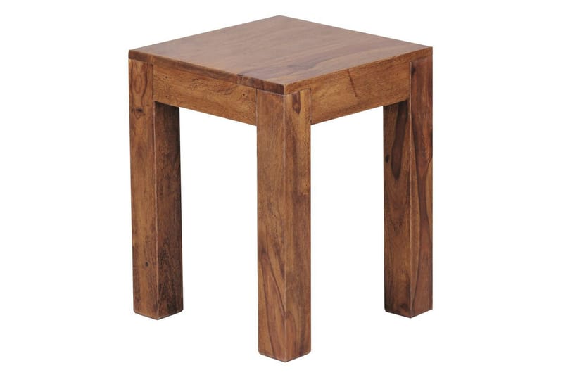 Sido bord Wohnling massivt trä 35x35cm med träben, lantlig stil Rosenträ - Rosenträ - Products - Möbler - Bord & matgrupp - Avlastningsbord & sidobord - Brickbord & småbord