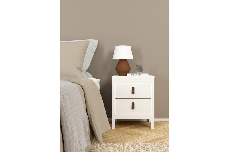 Vallvidera Sängbord 44 cm - Vit - Products - Möbler - Bord & matgrupp - Avlastningsbord & sidobord - Sängbord & nattduksbord