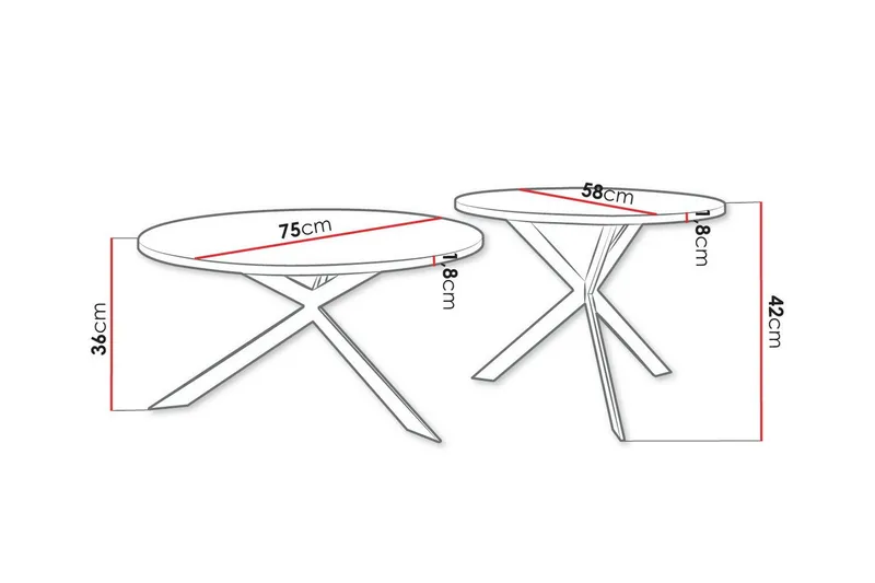 Wardner Soffbord - Svart - Products - Möbler - Bord & matgrupp - Avlastningsbord & sidobord - Satsbord