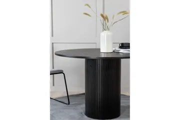 Bianca Matbord 110 cm Runt - Svart - Products - Möbler - Bord & matgrupp - Matbord & köksbord