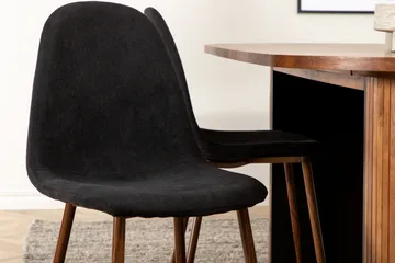 Bianca Matgrupp 200 cm Oval med 6 Polar stolar - Svart - Products - Möbler - Bord & matgrupp - Matgrupp