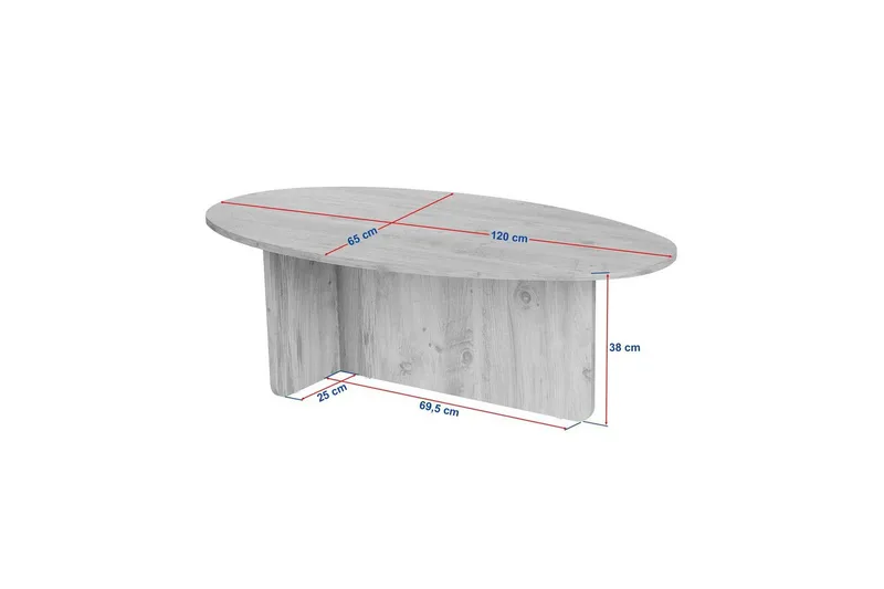 Ceyra Soffbord 120 cm - Valnöt - Products - Möbler - Bord & matgrupp - Soffbord