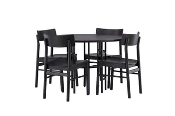 Copenhagen Matgrupp + 4 stolar Rektangulär - Svart - Products - Möbler - Bord & matgrupp - Matgrupp