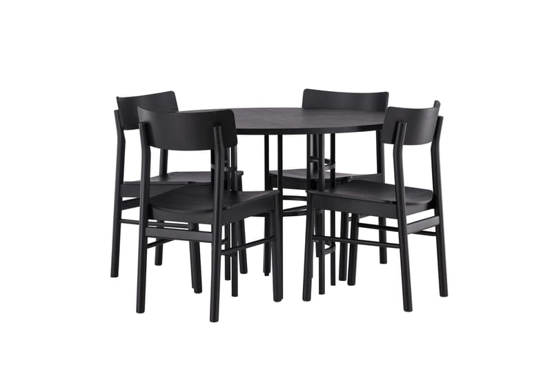 Copenhagen Matgrupp + 4 stolar Rektangulär - Svart - Products - Möbler - Bord & matgrupp - Matgrupp