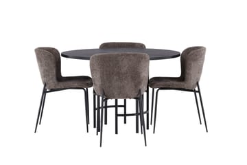 Copenhagen Matgrupp 115 cm Rund med 4 Modesto stolar - Beige - Products - Möbler - Bord & matgrupp - Matgrupp