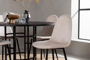 Copenhagen Matgrupp 115 cm Rund med 4 Polar stolar - Beige - Products - Möbler - Bord & matgrupp - Matgrupp
