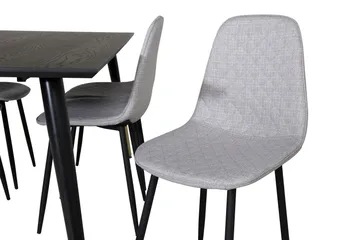 Dipp Matgrupp 180 cm Rektangulär med 6 Polar stolar - Svart/Guld - Products - Möbler - Bord & matgrupp - Matgrupp