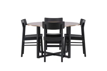 Durango Matbord med 4 Montros stolar - Valnöt - Products - Möbler - Bord & matgrupp - Matbord & köksbord