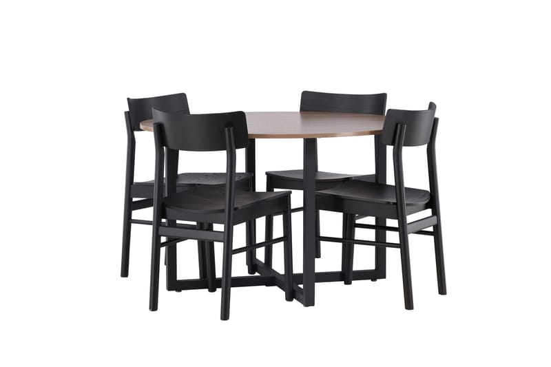 Durango Matbord med 4 Montros stolar - Valnöt - Products - Möbler - Bord & matgrupp - Matbord & köksbord