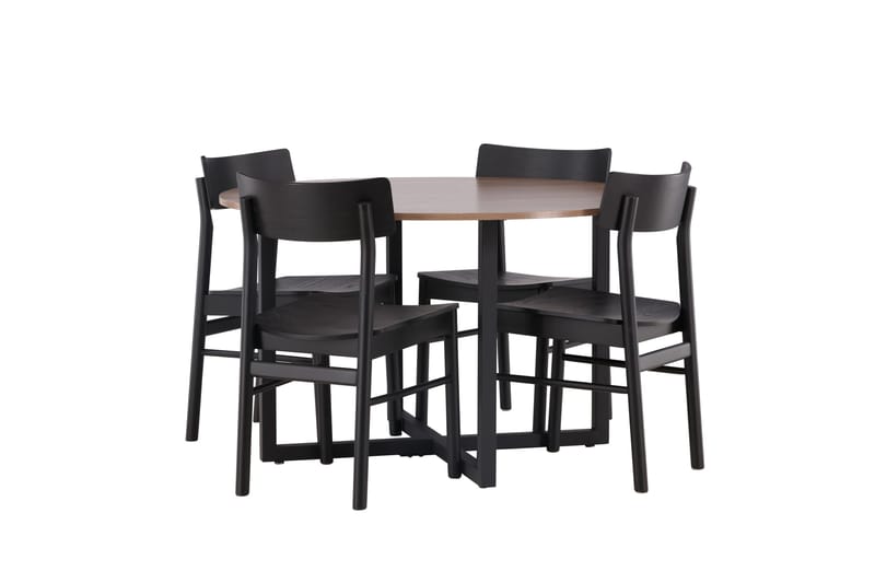 Durango Matbord med 4 Montros stolar - Valnöt - Products - Möbler - Bord & matgrupp - Matbord & köksbord