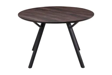 Eirys Runt Matbord 120 cm - Brun / Svart - Products - Möbler - Bord & matgrupp - Matbord & köksbord