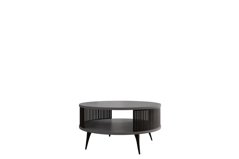 Galia Soffbord 75 cm, Svart/Ljusgrå