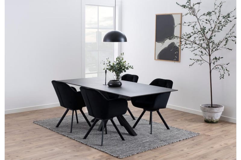 Ganesh Matbord 100 cm Rektangulär - Svart - Products - Möbler - Bord & matgrupp - Matbord & köksbord