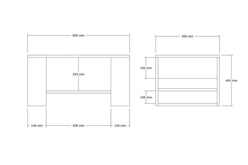 Iris Soffbord 80 cm Beige - Beige - Products - Möbler - Bord & matgrupp - Soffbord