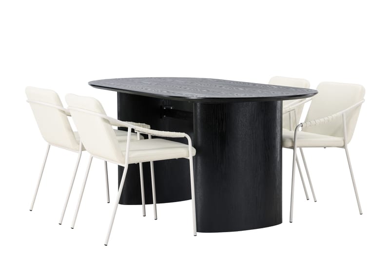 Isolde Matgrupp 180 cm Oval med 4 Tvista stolar - Beige - Products - Möbler - Bord & matgrupp - Matgrupp