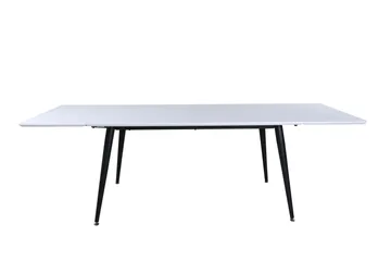 Jimmy Förlängningsbart Matbord 150 cm - Vit/Svart - Products - Möbler - Bord & matgrupp - Matbord & köksbord
