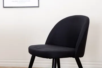 Jimmy Matgrupp 195 cm Rektangulär med 6 Velvet stolar - Svart - Products - Möbler - Bord & matgrupp - Matgrupp