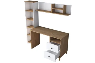 Eireann Skrivbord 50x120 cm - Valnöt/Vit - Products - Möbler - Bord & matgrupp - Kontorsbord - Datorbord