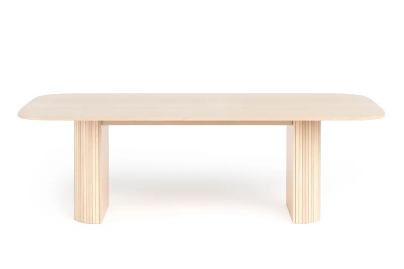 Kopparbo Matbord 240 cm, Ljust vitlaserat ekträ