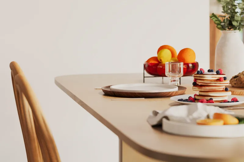 Kopparbo Matbord Ljust trä Rektangulärt 200 cm - Vitlaserat Ek - Products - Möbler - Bord & matgrupp - Matbord & köksbord