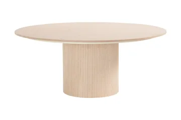 Kopparbo Runt Matbord 180 cm med 6 Sawako Stolar - Whitewash - Products - Möbler - Bord & matgrupp - Matgrupp