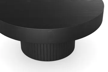 Kopparbo Soffbord 75 cm Runt Svart - Svart trä - Products - Möbler - Bord & matgrupp - Soffbord