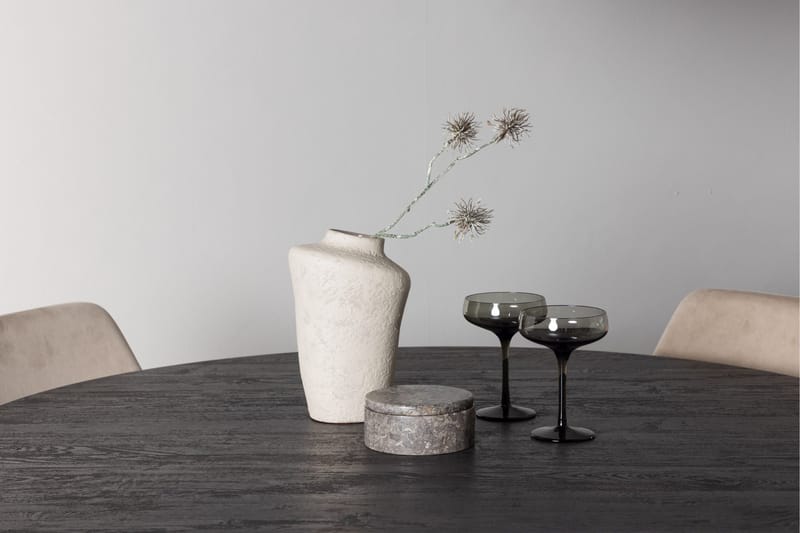 Lanzo Matgrupp 120 cm Rund med 4 Night Stolar - Svart - Products - Möbler - Bord & matgrupp - Matgrupp