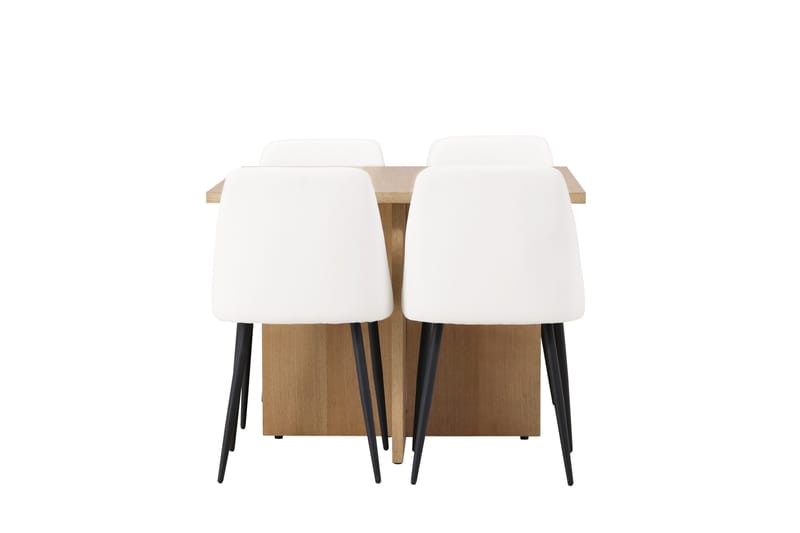 Leo Matgrupp 100 cm Rektangulär med 4 Night stolar - Natur - Products - Möbler - Bord & matgrupp - Matgrupp