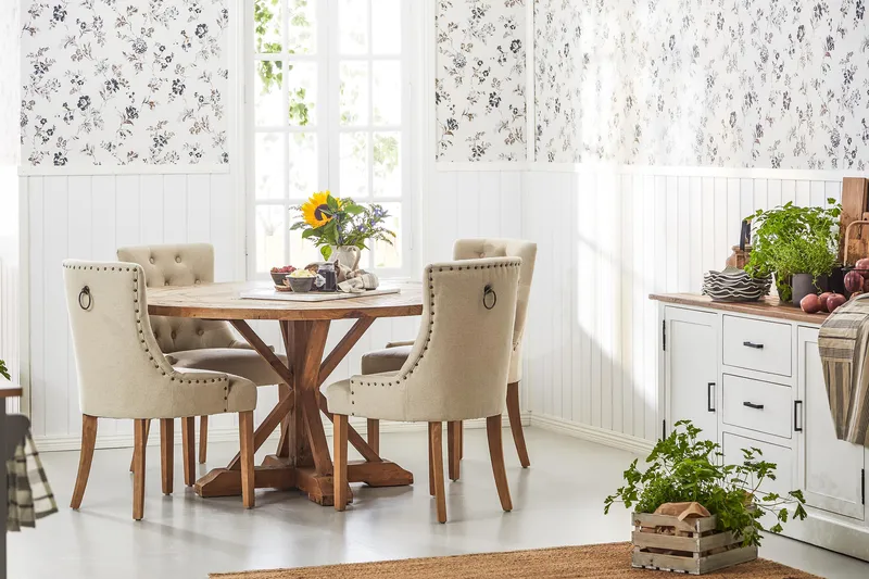 Lyon Vintage Runt Matbord 150 cm för 6 personer - Vintage / Alm / Trä - Products - Möbler - Bord & matgrupp - Matbord & köksbord