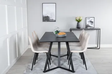 Marina Matgrupp 180 cm Rektangulär med 6 Polar stolar - Beige - Products - Möbler - Bord & matgrupp - Matgrupp