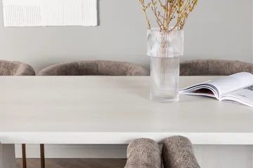 Olga Matgrupp 200 cm Rektangulär med 6 Morning Stolar - Brun - Products - Möbler - Bord & matgrupp - Matgrupp