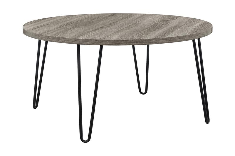 Owen Soffbord 90 cm Ovalt Runt Grå/Svart - Dorel Home - Products - Möbler - Bord & matgrupp - Soffbord