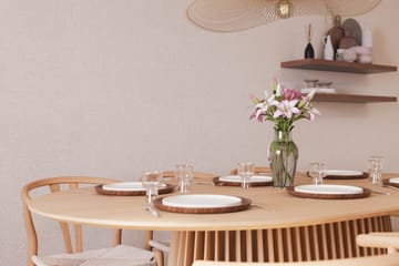 Peyra Matgrupp 200 cm Ovalt Ek med 6 Dastoori Matstol - 2220068-6,1893461-1 - Natur - Products - Möbler - Bord & matgrupp - Matgrupp