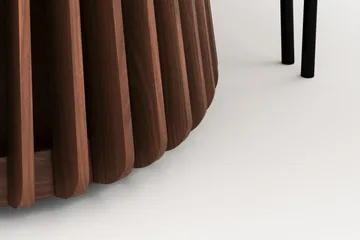 Peyra Ovalt Matbord 200 cm med 6 Gemmiano Stolar - Valnöt - Products - Möbler - Bord & matgrupp - Matgrupp