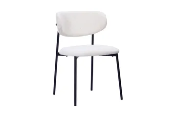 Richeto Matbord 180 cm med 6 Lucy Matstolar - Rökt ek / Vit Bouclé - Products - Möbler - Bord & matgrupp - Matgrupp