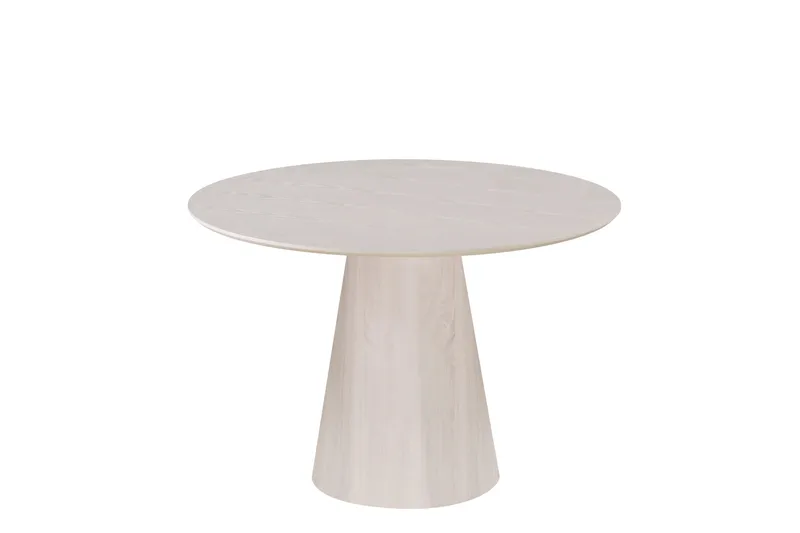 Siena Matbord Runt 110cm, Whitewash