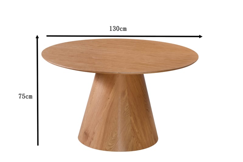 Siena Matbord Runt 130cm - Ek - Products - Möbler - Bord & matgrupp - Matbord & köksbord