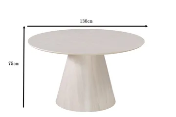 Siena Matbord Runt 130cm - Whitewash - Products - Möbler - Bord & matgrupp - Matbord & köksbord