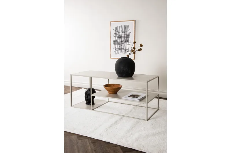 Staal Soffbord 120 cm - Beige - Products - Möbler - Bord & matgrupp - Soffbord