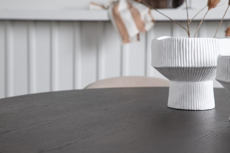 Stone Matgrupp 120 cm Rund med 4 Velvet stolar - Beige - Products - Möbler - Bord & matgrupp - Matgrupp