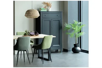 Tablo Matbord U-Formade Ben 160 cm Obehandlat - Ek/Svart - Products - Möbler - Bord & matgrupp - Matbord & köksbord