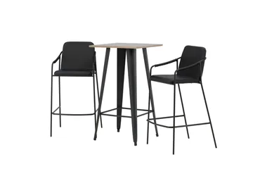Tempe Matgrupp 60 cm Rektangulär med 2 Bella stolar - Svart - Products - Möbler - Bord & matgrupp - Matgrupp