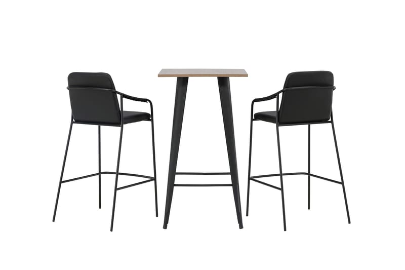 Tempe Matgrupp 60 cm Rektangulär med 2 Bella stolar - Svart - Products - Möbler - Bord & matgrupp - Matgrupp