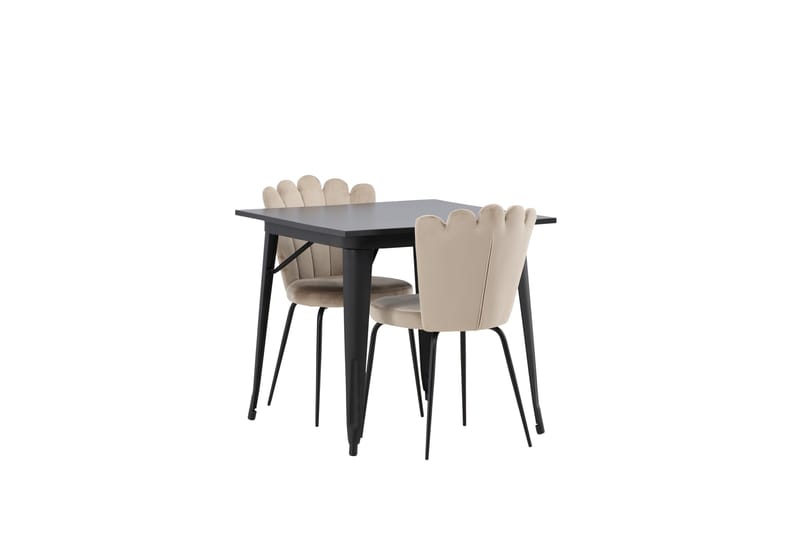 Tempe Matgrupp 80 cm Rektangulär med 2 Limhamn stolar - Beige - Products - Möbler - Bord & matgrupp - Matgrupp