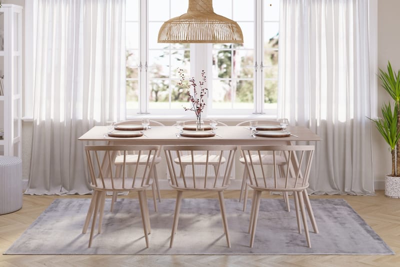 Tyrö Matgrupp med 6 st Tyrö Karmstolar - Whitewash/Whitewash - Products - Möbler - Bord & matgrupp - Matgrupp