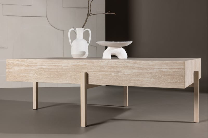 Vadholmen Soffbord 130x82 cm Rektangulär - Whitewash - Products - Möbler - Bord & matgrupp - Soffbord