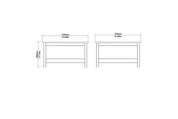 Vallvidera Soffbord 81 cm - Vit - Products - Möbler - Bord & matgrupp - Soffbord