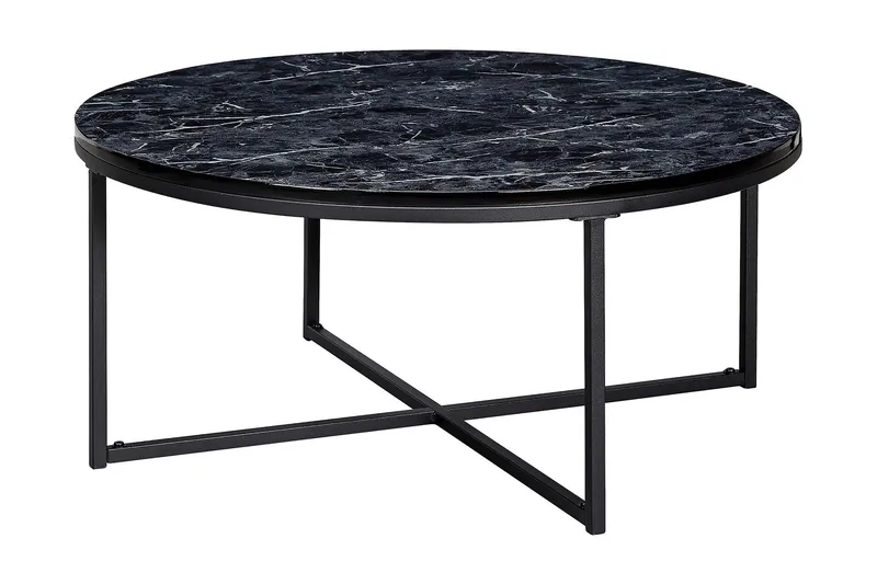 Willowdale Soffbord 80 cm Runt, Svart/Grå